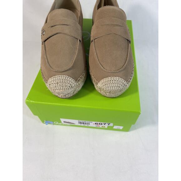 Sam Edelman Shoes Women's SZ 9.5 Taupe Suede Kail Espadrille Loafers Casual New - Picture 5 of 7